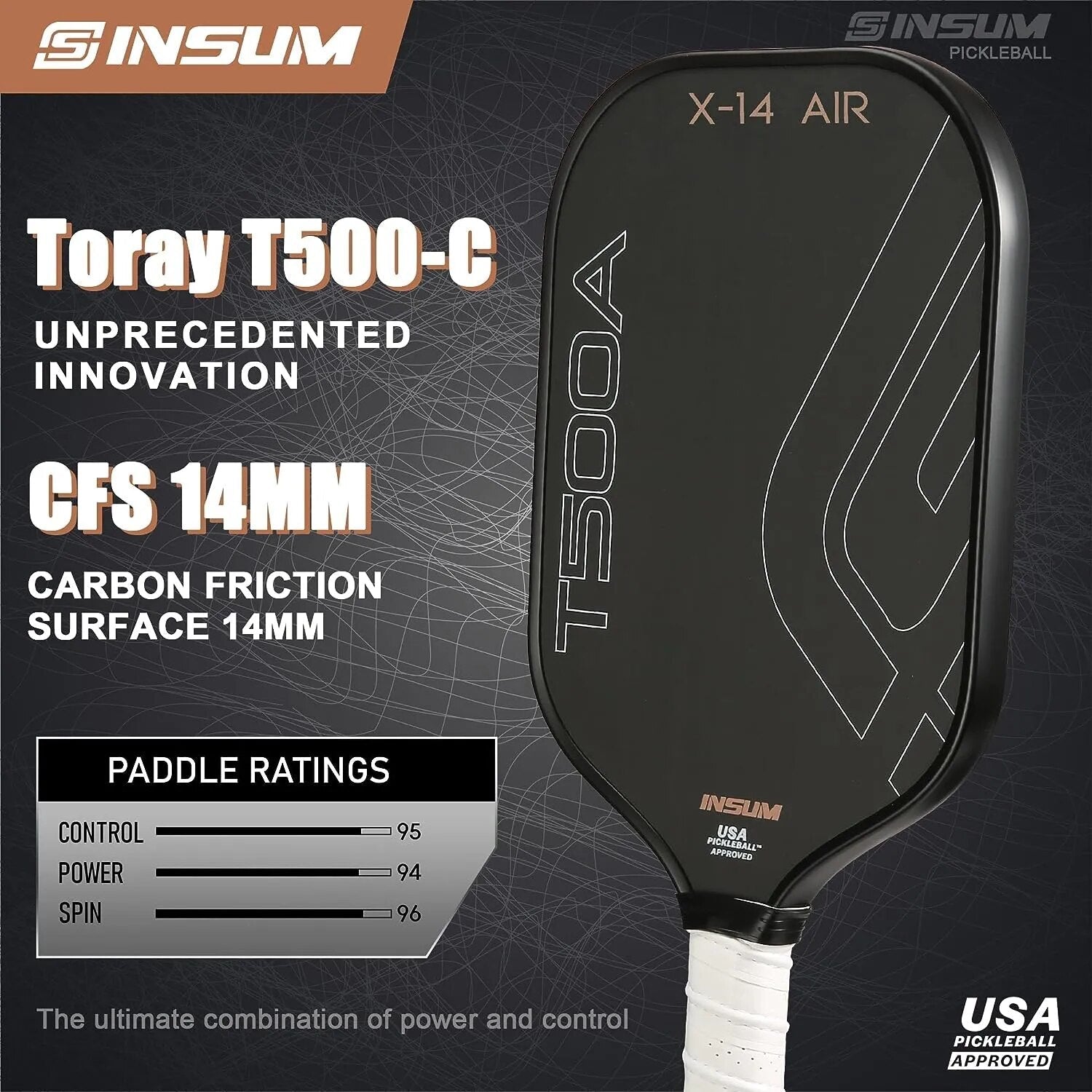 Insum T500A x-14 Air-PaddleBall Sports Co