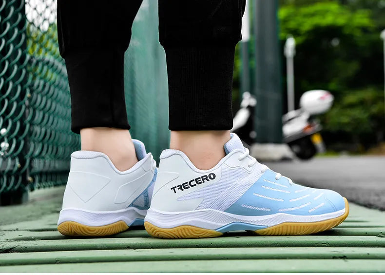 Trecero Genuine leather court sneakers-PaddleBall Sports Co