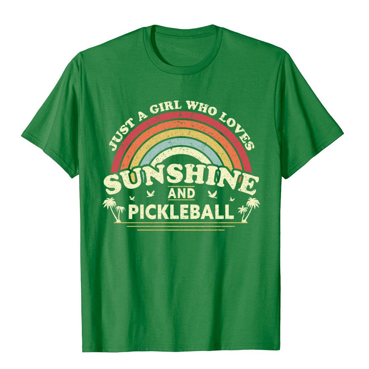 Just A Girl Who Loves Sunshine And Pickleball T-Shirt-PaddleBall Sports Co