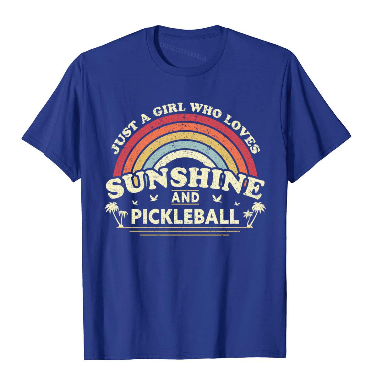 Just A Girl Who Loves Sunshine And Pickleball T-Shirt-PaddleBall Sports Co