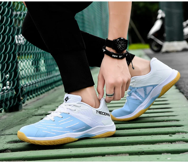 Trecero Genuine leather court sneakers-PaddleBall Sports Co