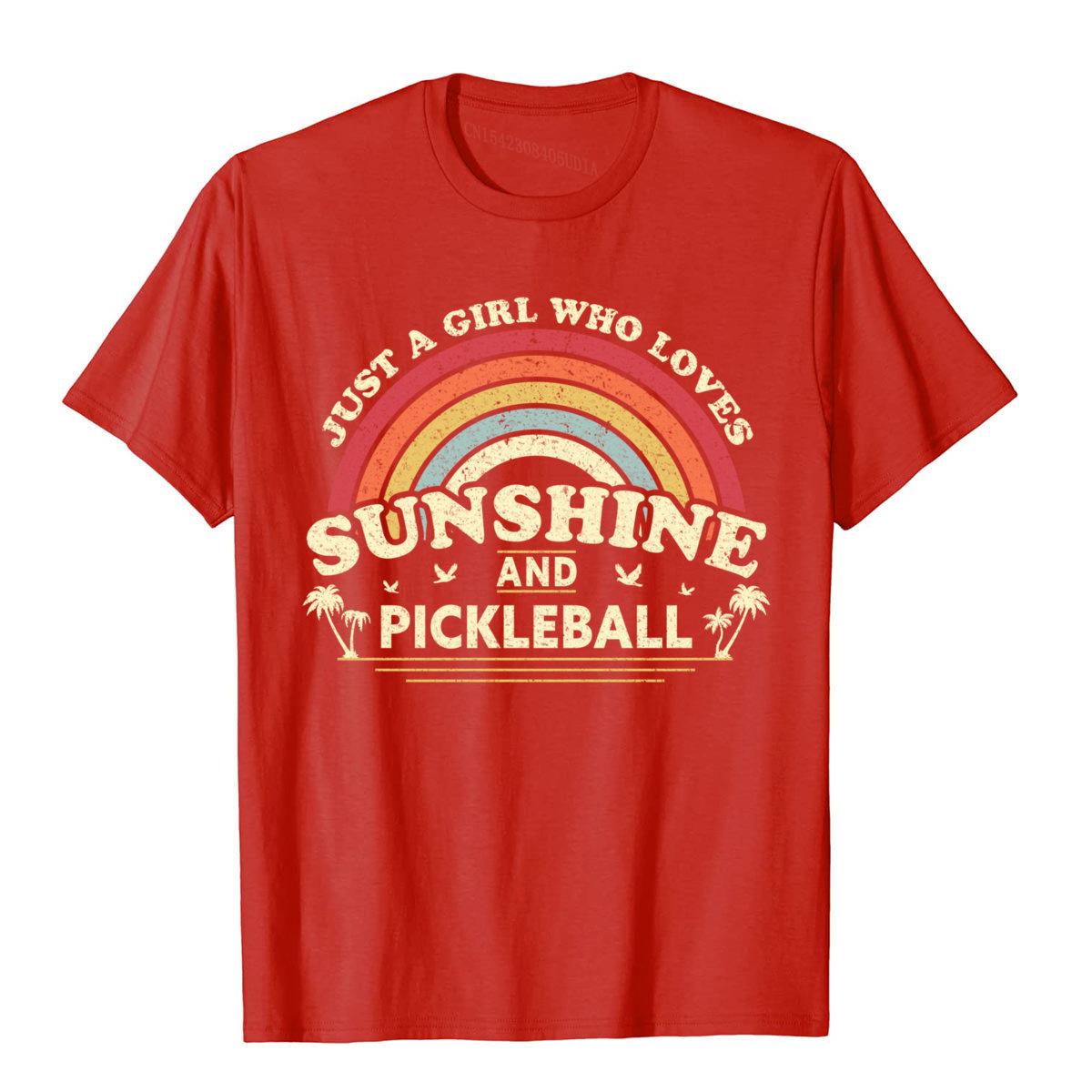 Just A Girl Who Loves Sunshine And Pickleball T-Shirt-PaddleBall Sports Co