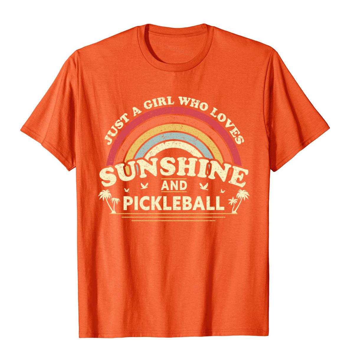 Just A Girl Who Loves Sunshine And Pickleball T-Shirt-PaddleBall Sports Co