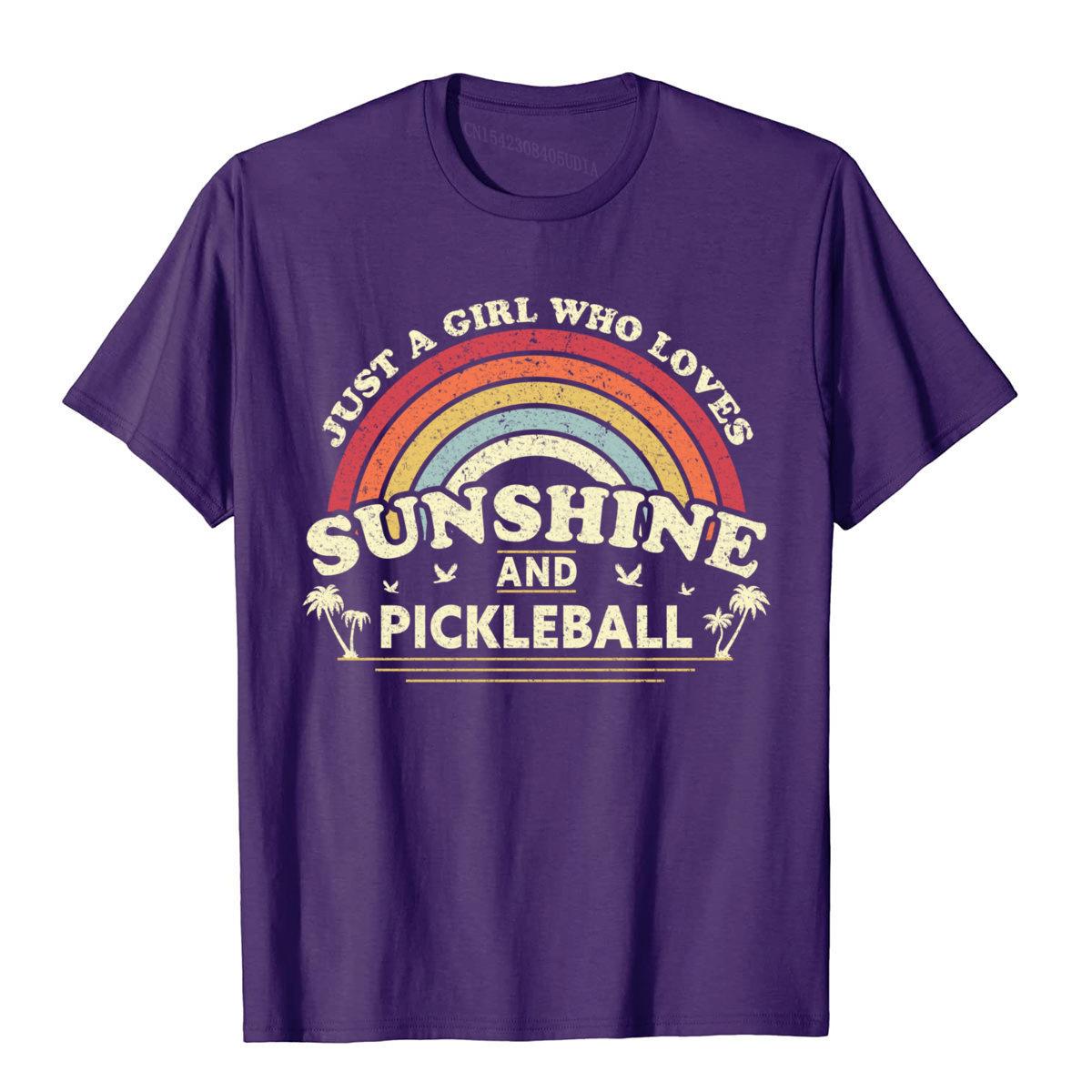 Just A Girl Who Loves Sunshine And Pickleball T-Shirt-PaddleBall Sports Co