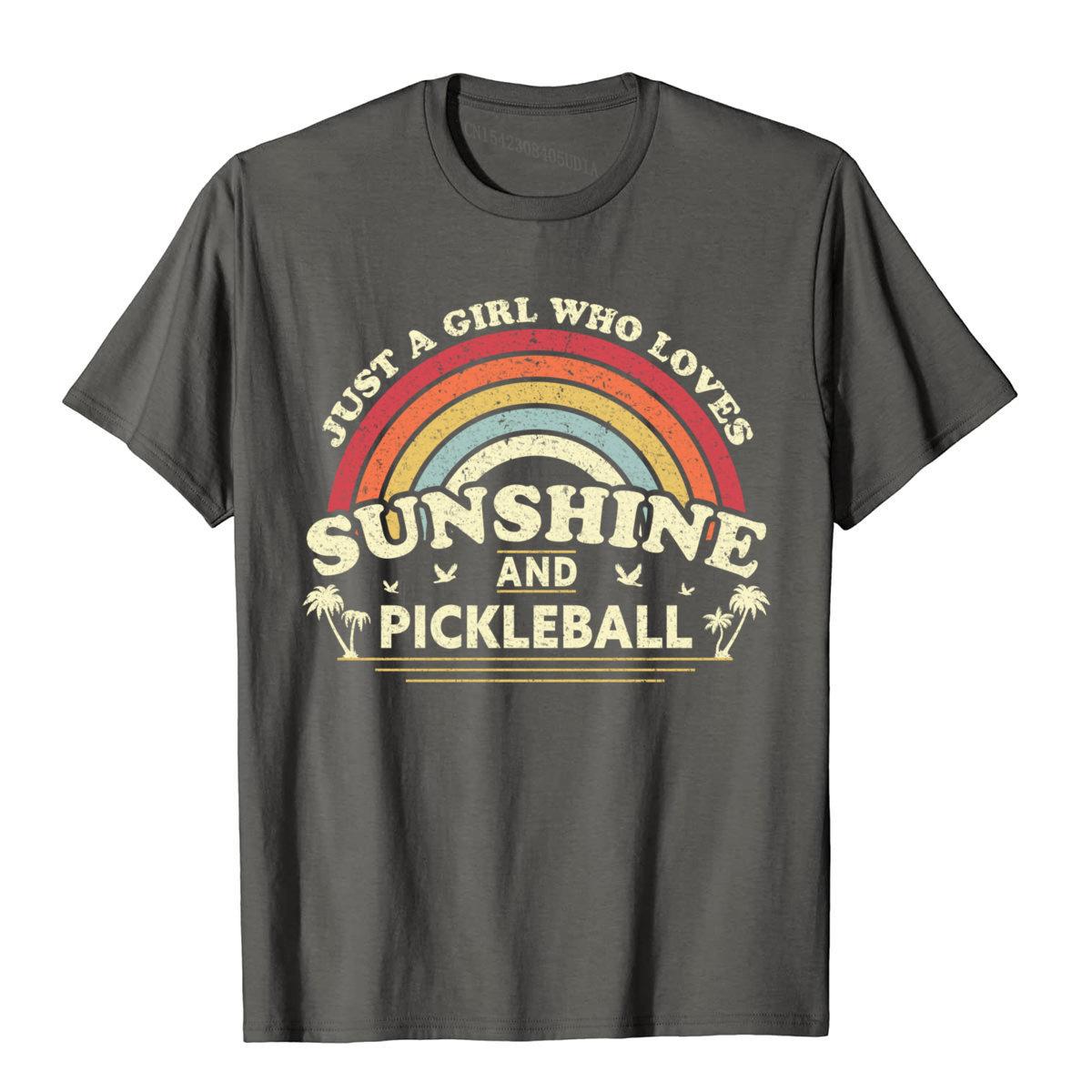 Just A Girl Who Loves Sunshine And Pickleball T-Shirt-PaddleBall Sports Co