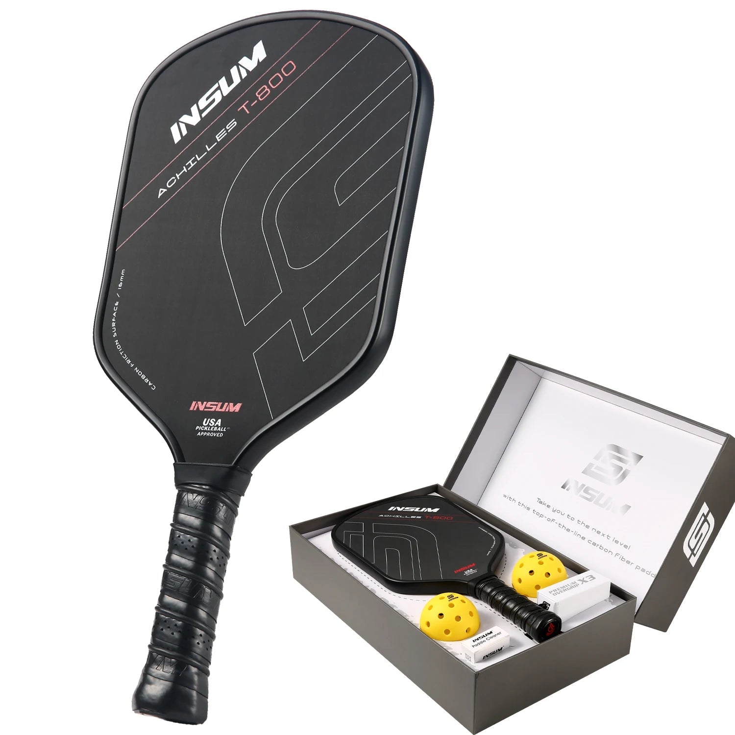 INSUM Achilles T800 Pickleball Paddle-PaddleBall Sports Co