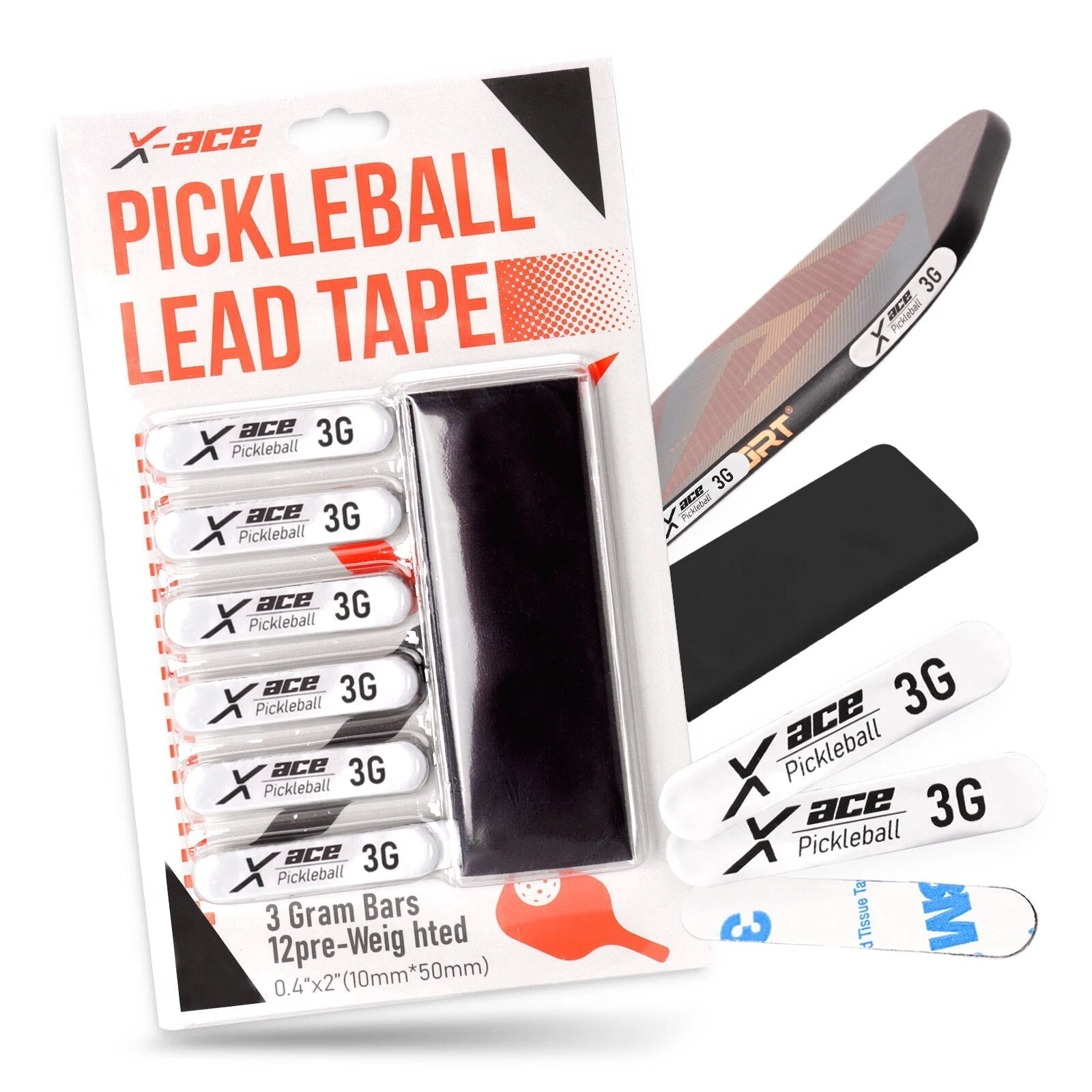 X-Ace Weighted Pickleball Lead Tape-PaddleBall Sports Co