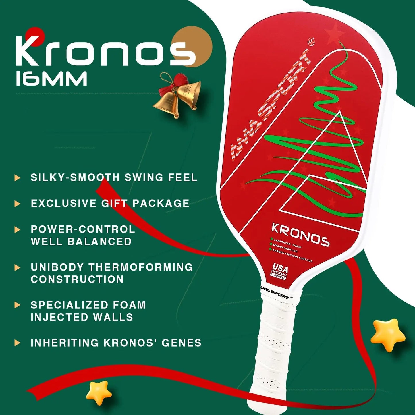 AMASPORT Kronos Pickleball Paddle-PaddleBall Sports Co