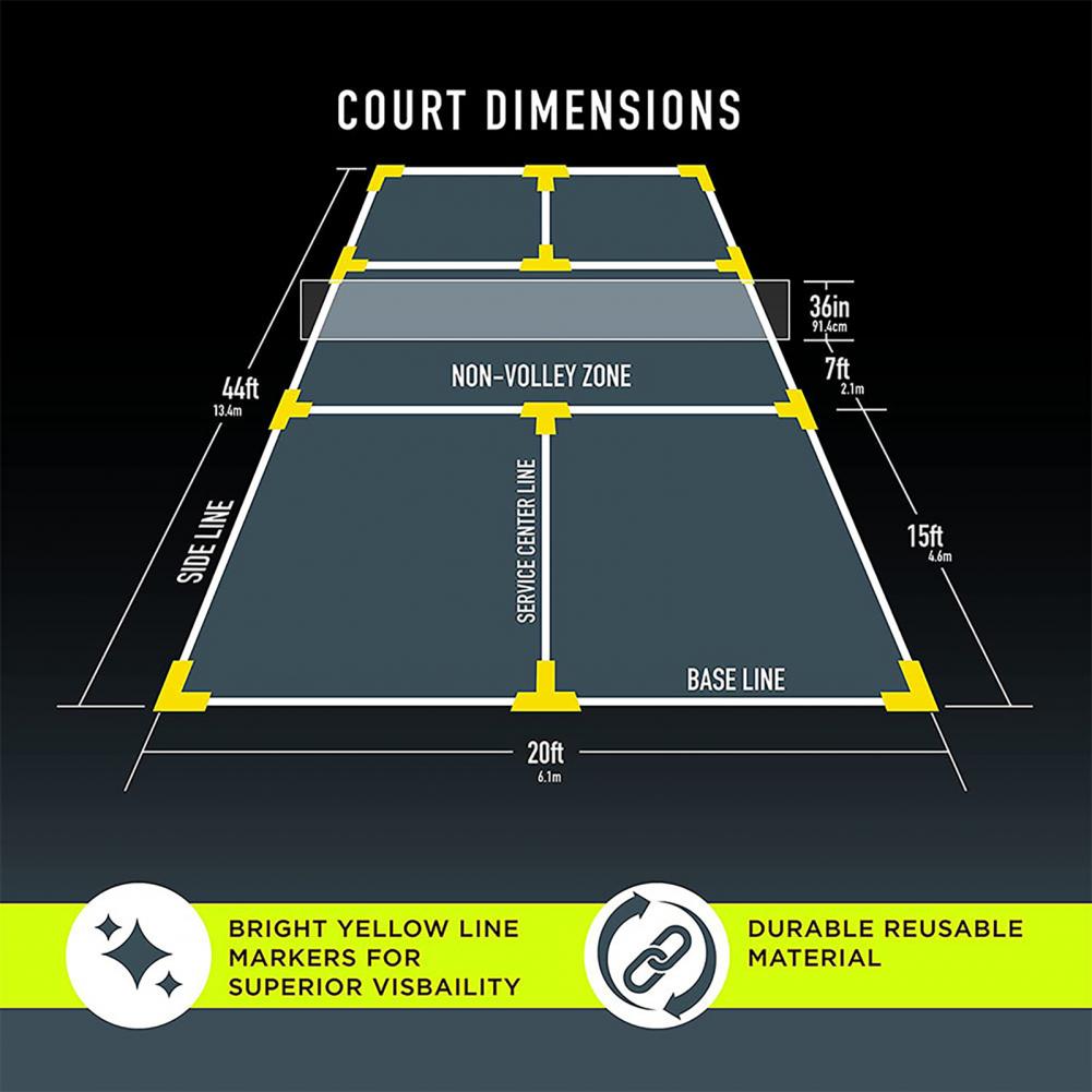 Long-lasting Pickleball Court Lines-PaddleBall Sports Co