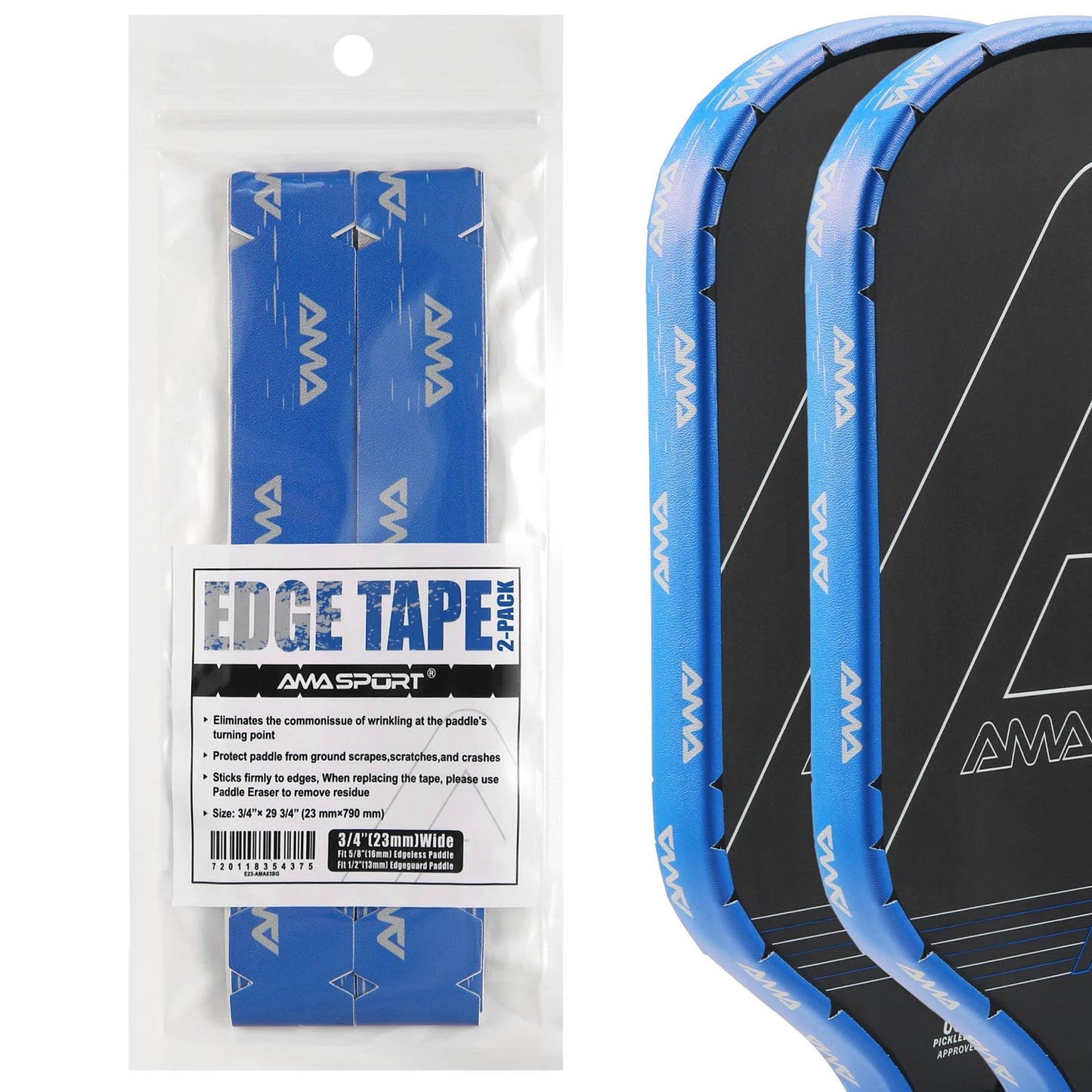 AMA Sport Pickleball Paddle Edge Tape with designs-PaddleBall Sports Co