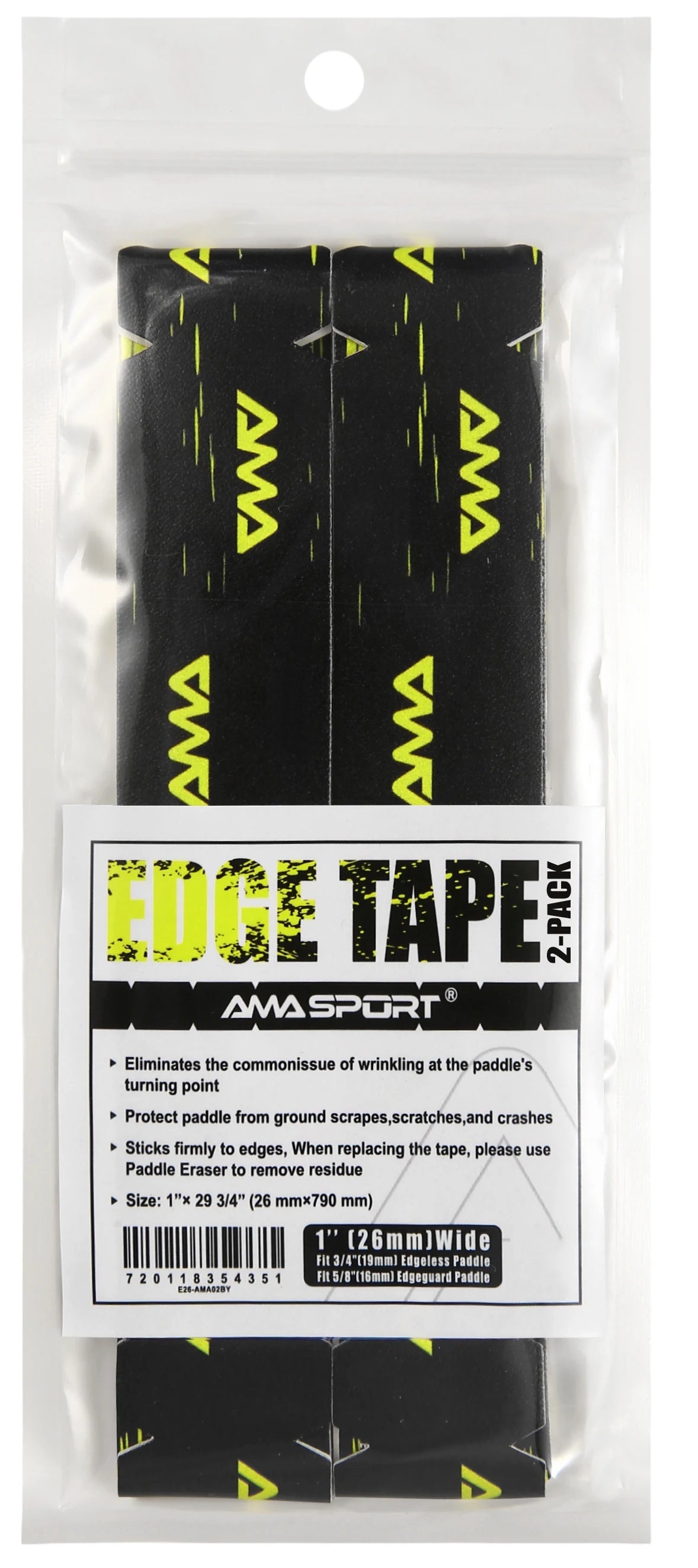 AMA Sport Pickleball Paddle Edge Tape with designs-PaddleBall Sports Co