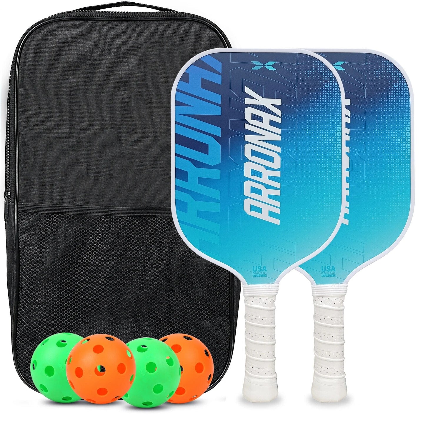 Arronax Blue Rush Pickleball Paddle-PaddleBall Sports Co