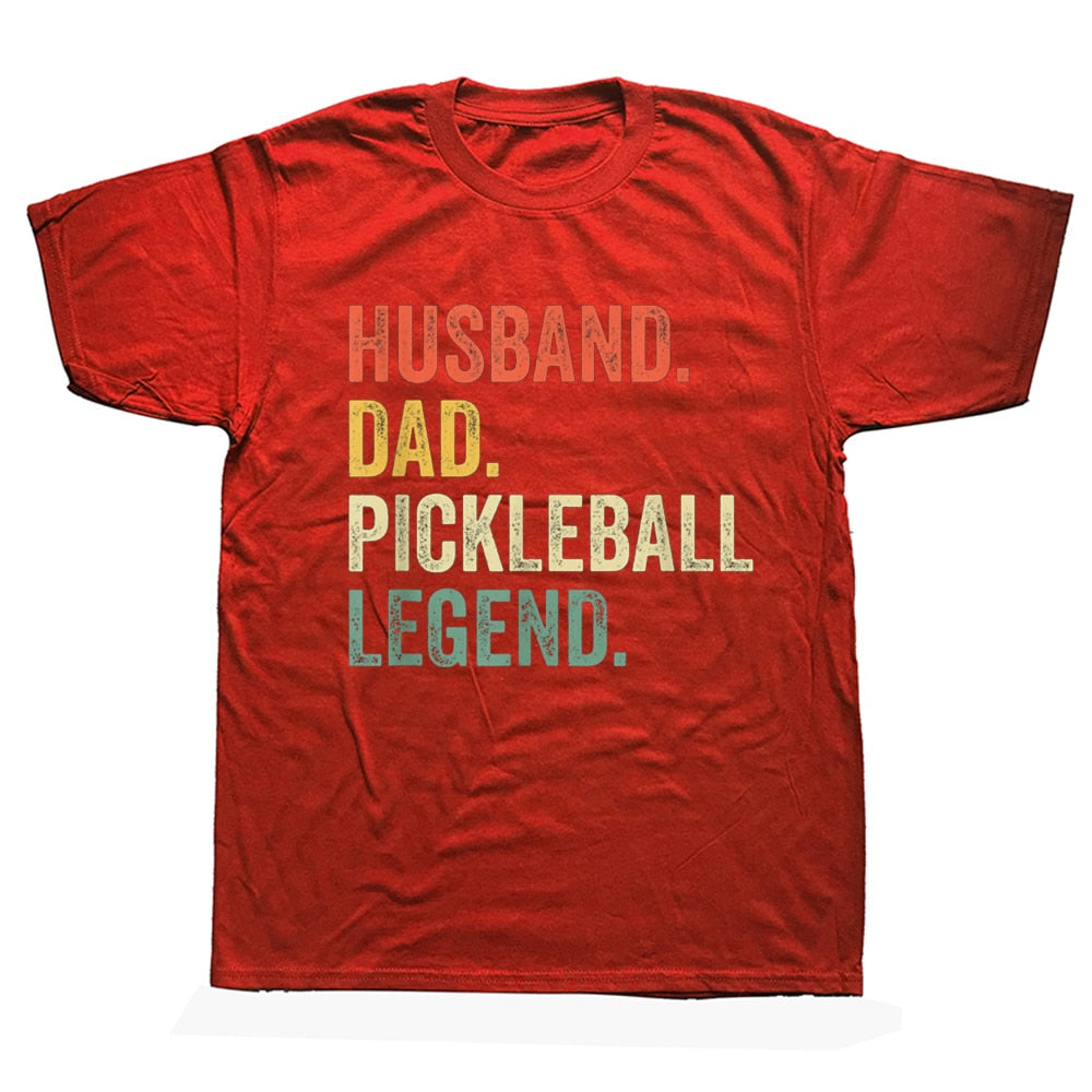 Husband. Dad. Pickleball Legend. Vintage T Shirts-PaddleBall Sports Co