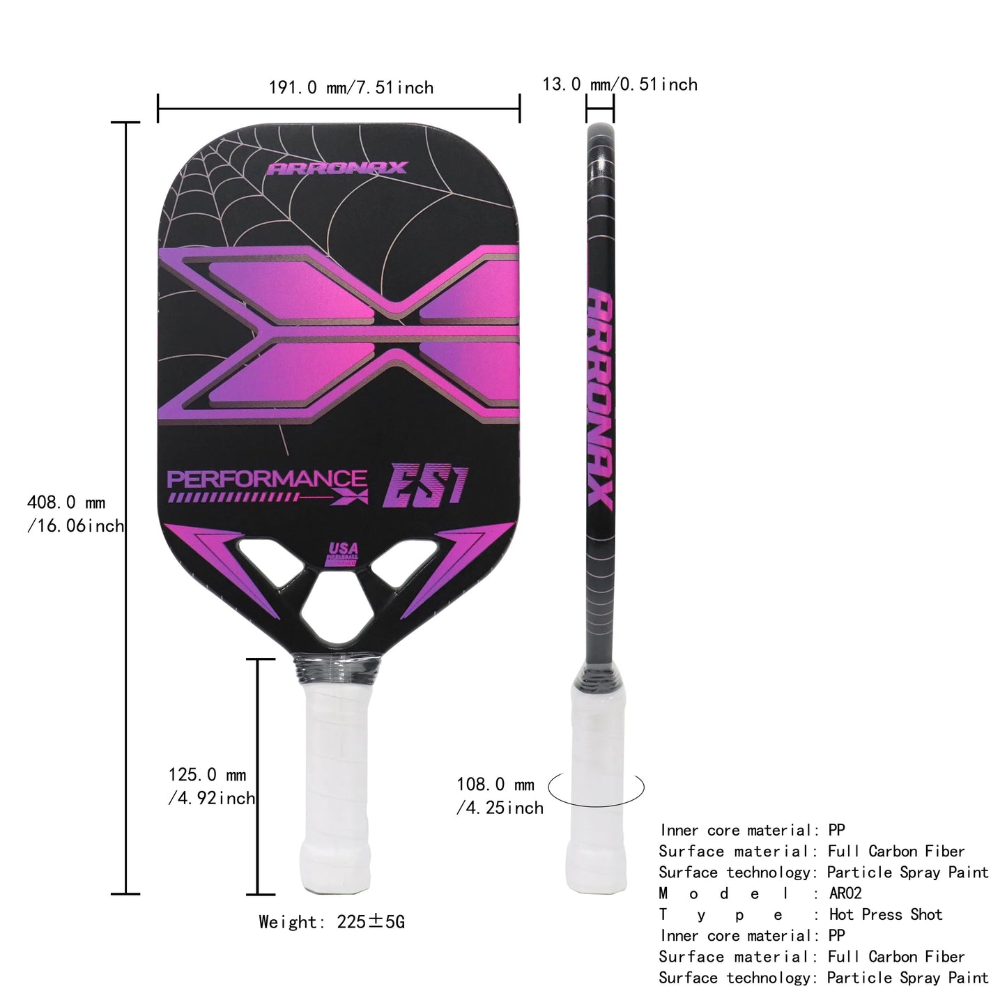 Arronax Performance ES1 Paddle-PaddleBall Sports Co