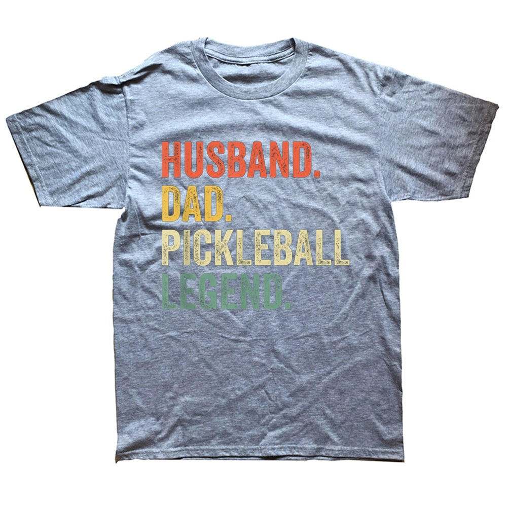 Husband. Dad. Pickleball Legend. Vintage T Shirts-PaddleBall Sports Co