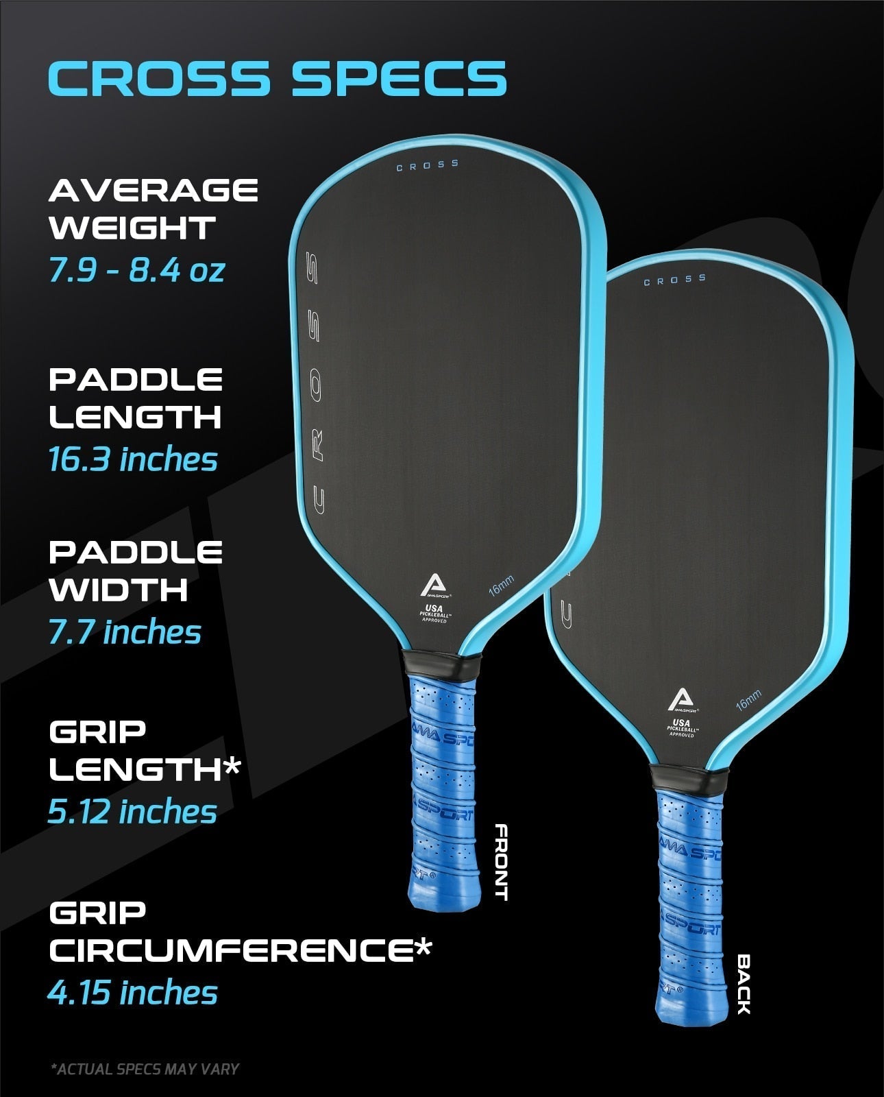 AMA Sport Cross Series Pickleball Paddle-PaddleBall Sports Co