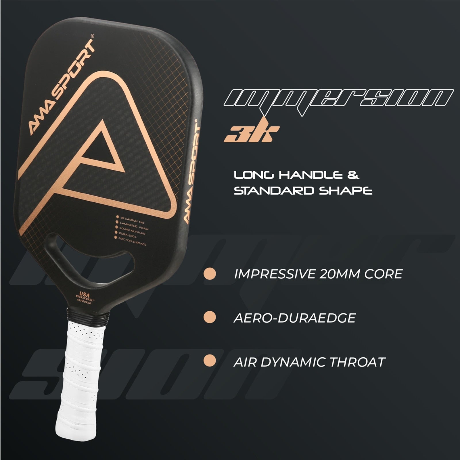 AMA Sport Immersion series Pickleball Paddle-PaddleBall Sports Co