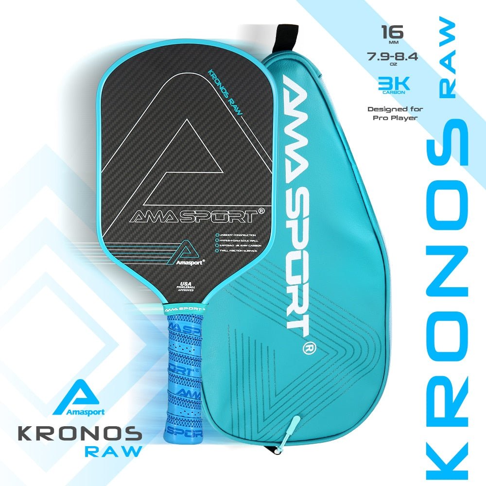 AMA Sport Kronos Raw Pickleball Paddle-PaddleBall Sports Co