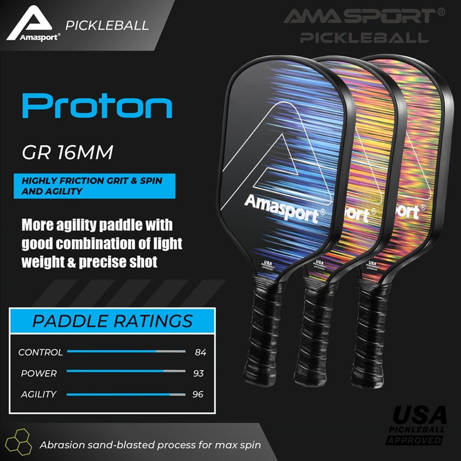 AMA Sport Proton Paddles-PaddleBall Sports Co