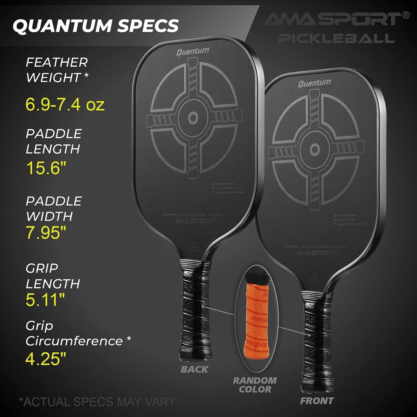 AMASPORT Quantum Pickleball Paddle-PaddleBall Sports Co