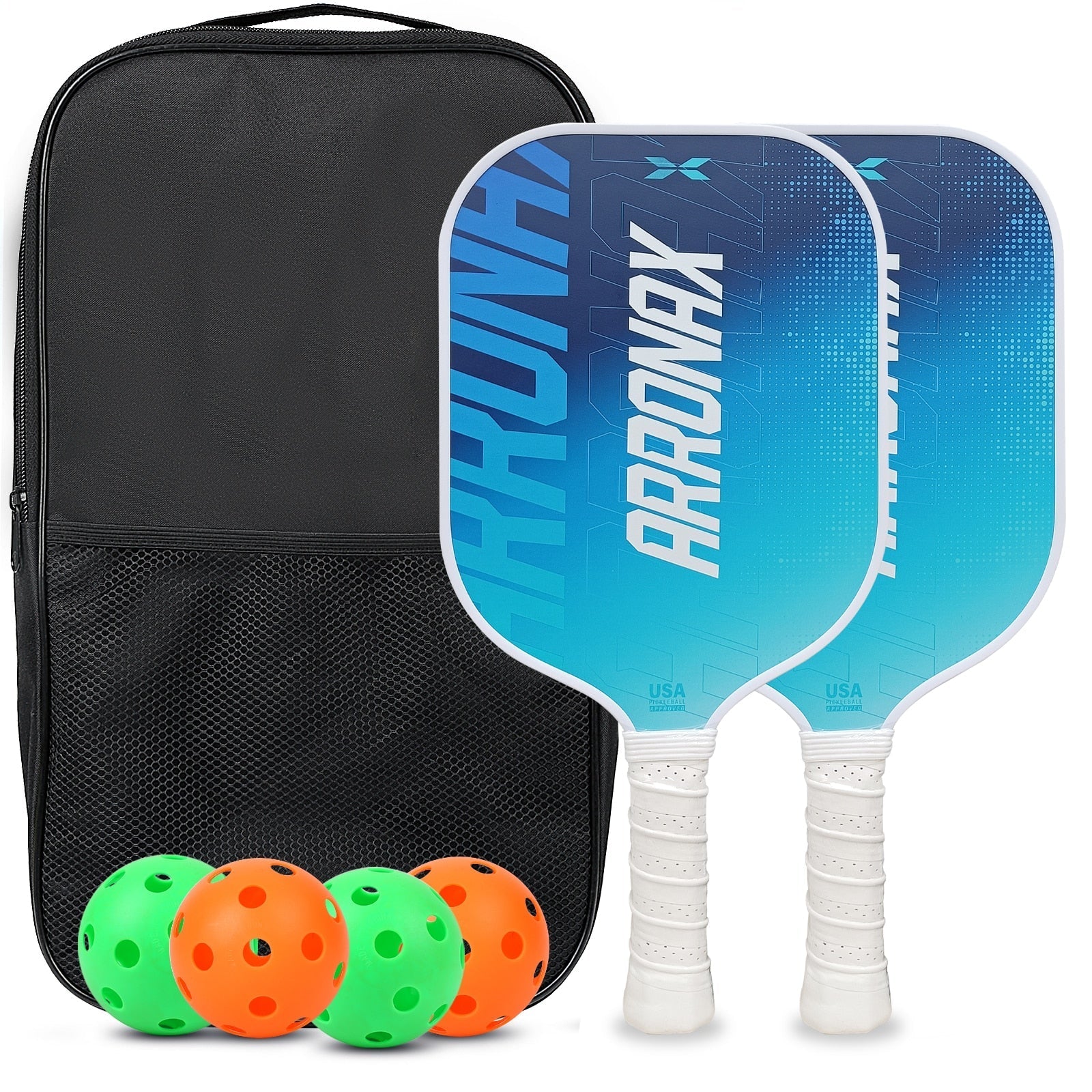 Arronax Blue Rush Pickleball Paddle-PaddleBall Sports Co